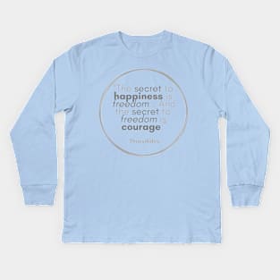 Freedom quote Kids Long Sleeve T-Shirt